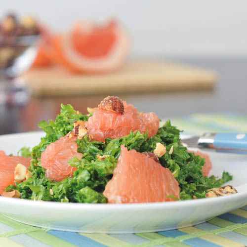 grapefruit kale salad