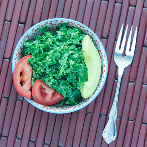 massaged kale salad