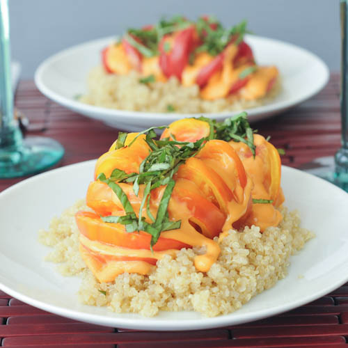 vegan stuffed tomatoes